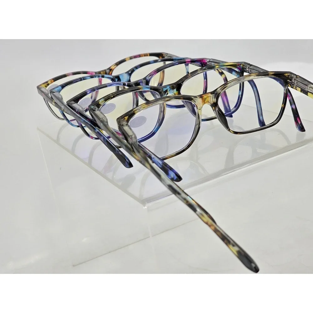 SIGVAN Reading Glasses Unisex +2.50 Multicolor Tortoise Blue Light Block - NEW